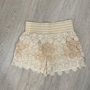 Flirty crochet shorts! NEW